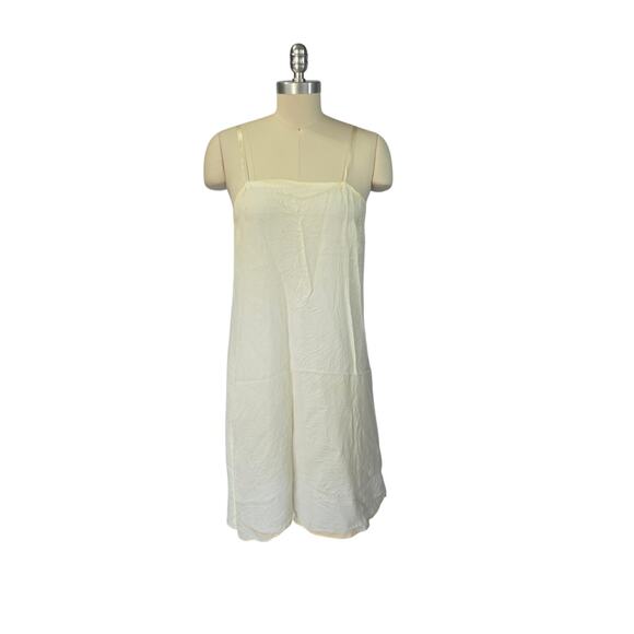 Gunne Sax Vintage 70s Edwardian Style White Midi Dress Size 11 M Drop Waist - Picture 12 of 14